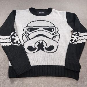 Star Wars Welovefine Size Small Darth Vader Crew Neck Pull‎ Over Knit Sweater